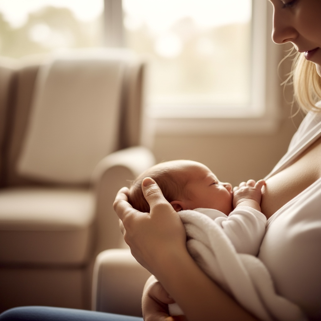 Dicas essenciais para o cuidado do bebê: as mãos gentis da mãe alimentando e criando laços com o recém-nascido.