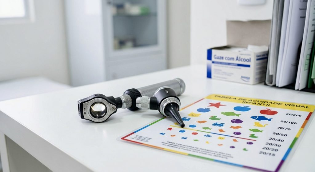 Imagem 3 Pediatra examinando olho de bebê para diagnóstico de celulite orbital em bebês