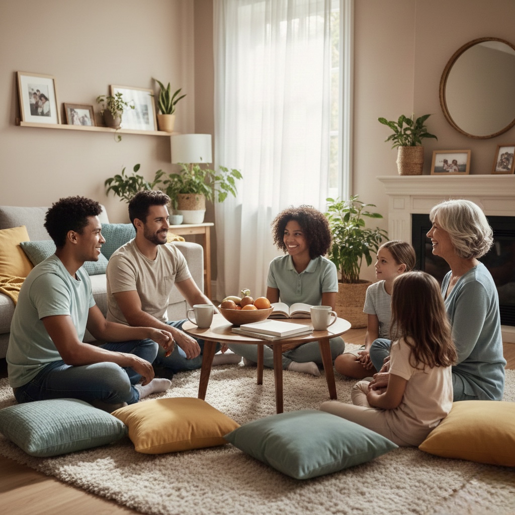 Construir confiança familiar por meio de comunicação honesta e tempo de qualidade juntos.