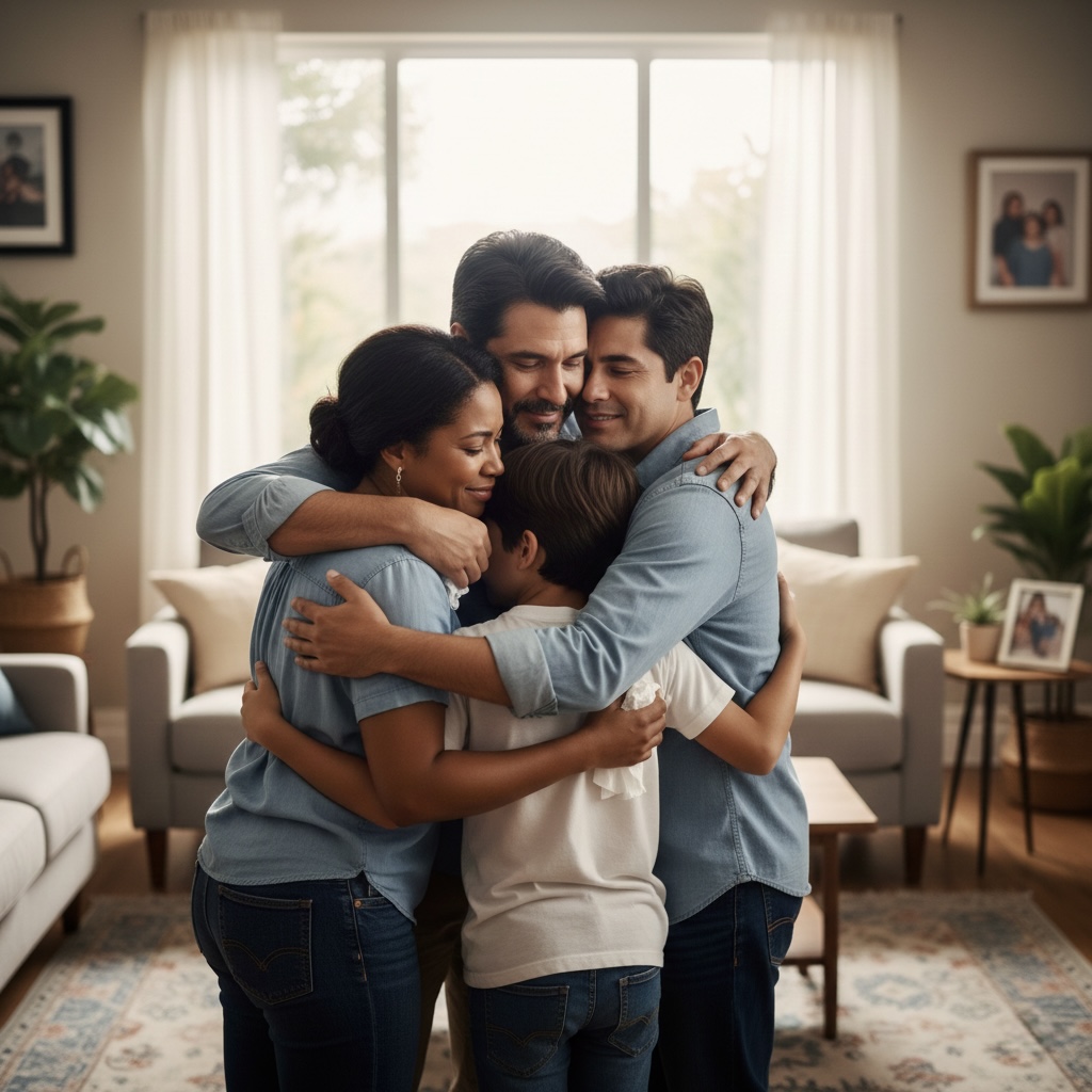 Comunicação familiar para resolver conflitos. 