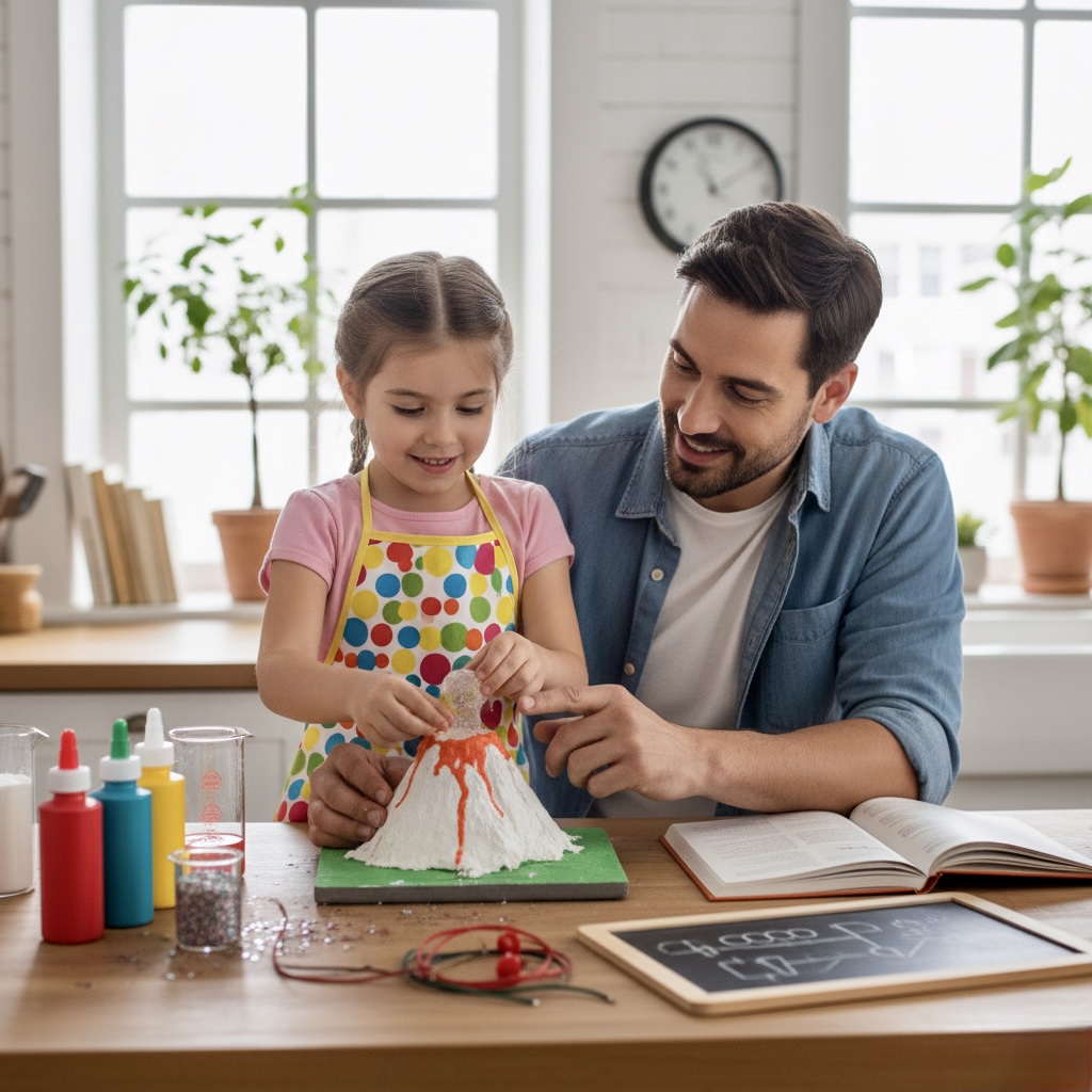 Cosntruir confiança familiar, pais criando segurança emocional com a filha.  
