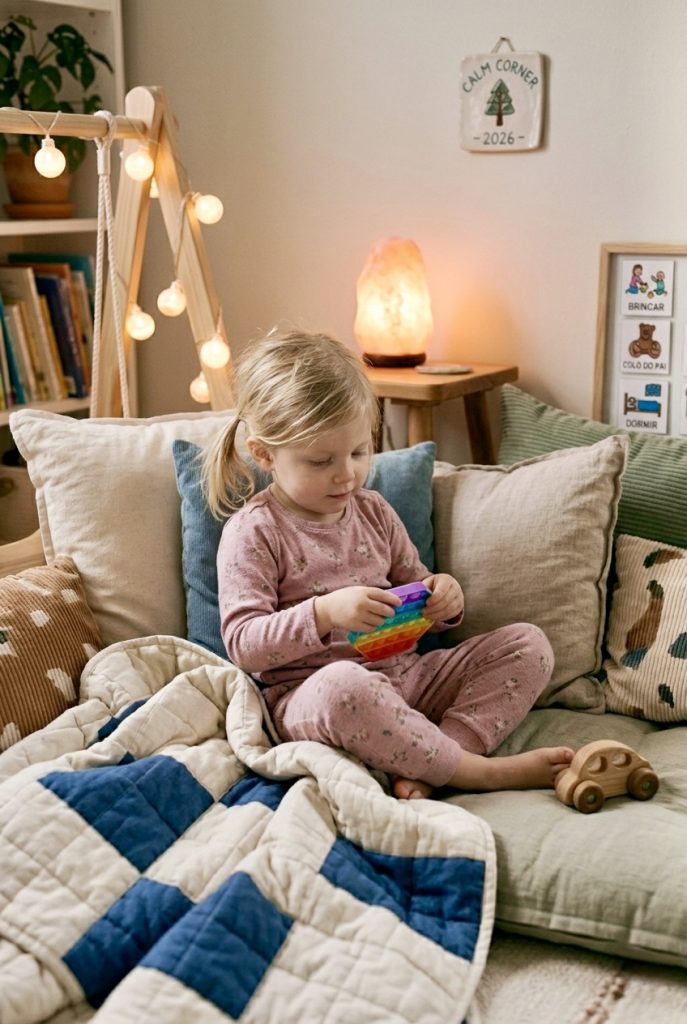 canto da calma em casa sensorial para autismo
