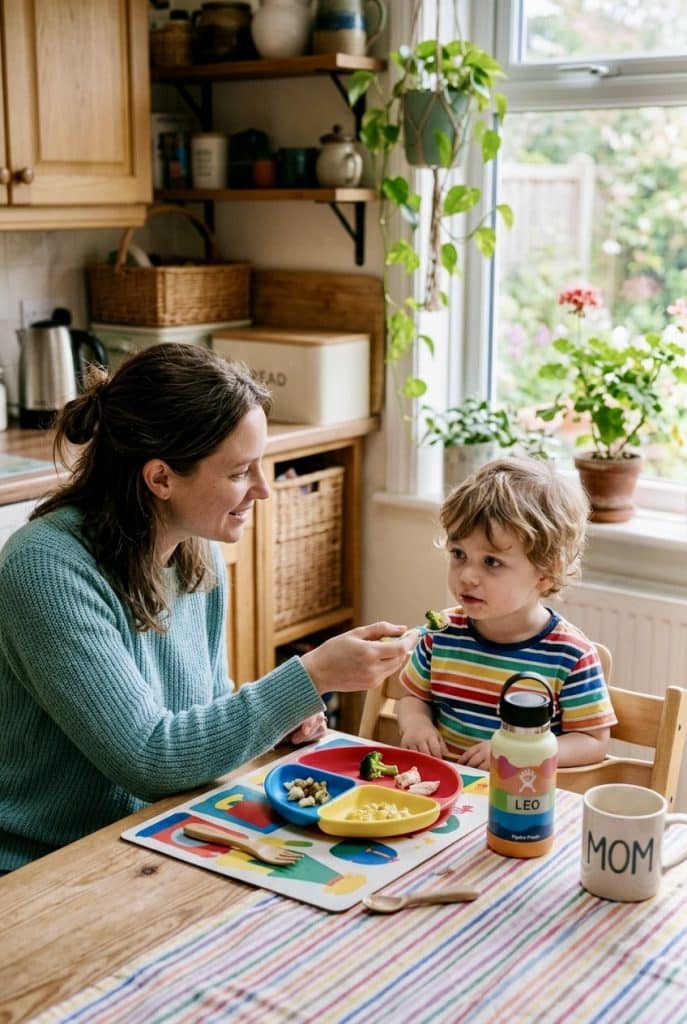 Atividade de exploração alimentar como alimentar uma criança autista